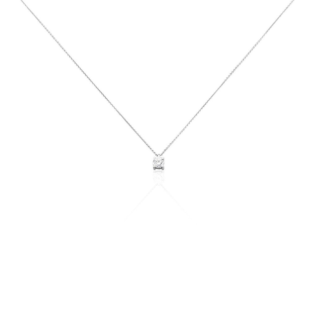 Collier Elfa Or Blanc Diamant - Colliers Femme | Histoire d’Or