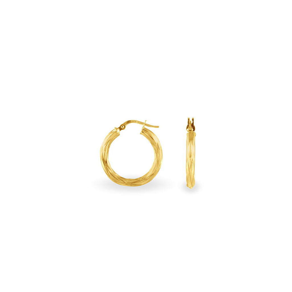 Créoles Anantha Or Jaune - Boucles d'oreilles créoles Femme | Histoire d’Or