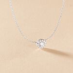 Collier Swanny Argent Blanc Oxyde De Zirconium - Colliers fantaisie Femme | Histoire d&rsquo;Or