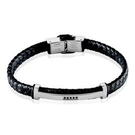 Bracelet Moris Acier Blanc Pierre De Synthese - Bracelets fantaisie Homme | Histoire d’Or