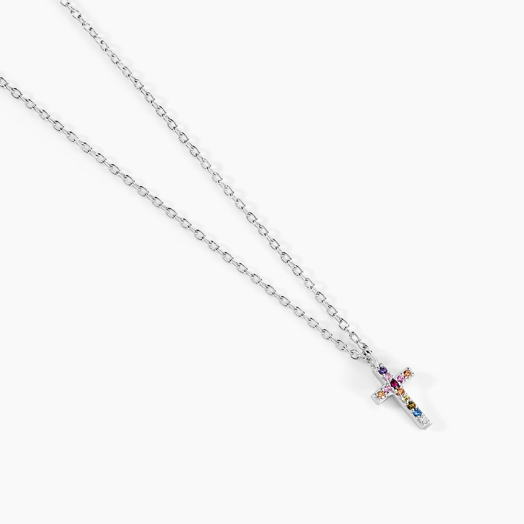 Collier Ha&iuml;vy Argent Blanc Oxyde De Zirconium - Colliers fantaisie Femme | Histoire d&rsquo;Or