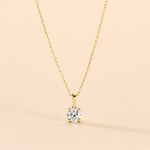 Collier Aphrodite Or Jaune Diamant Synthetique - Colliers Femme | Histoire d&rsquo;Or