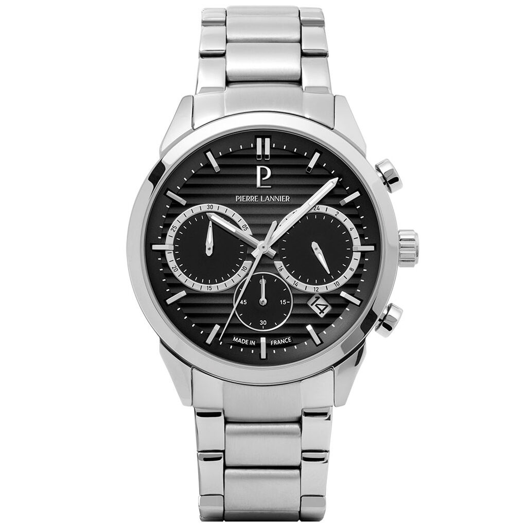 Montre Pierre Lannier Monarck Noir - Montres Homme | Histoire d’Or