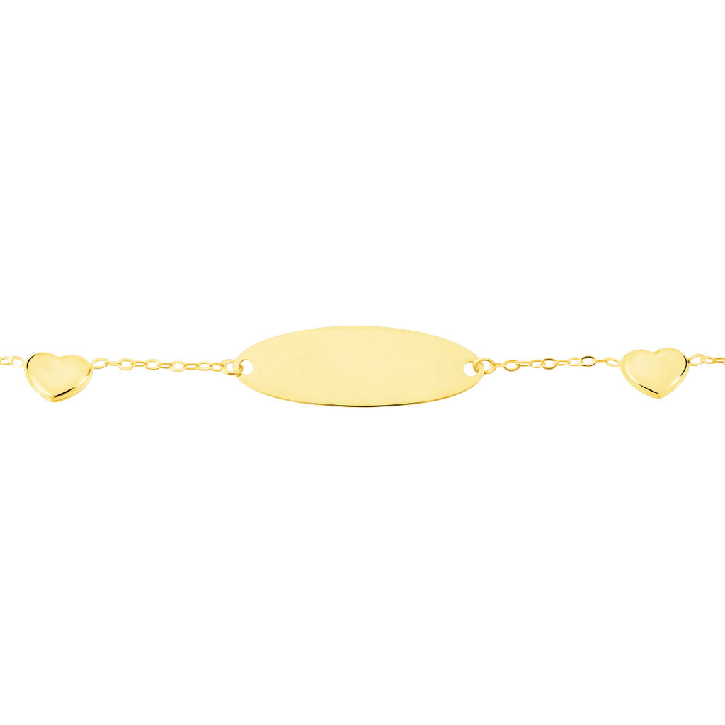 Bracelet Identité Helee Coeur Or Jaune - Bracelets Communion Enfant | Histoire d’Or