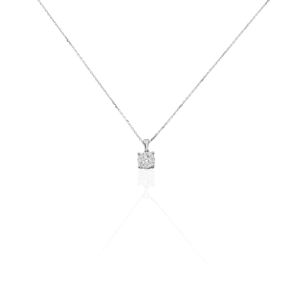 Collier Artemis Or Blanc Diamant