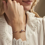 Bracelet Jonc Purple Mood Argent Rose Oxyde De Zirconium - Bracelets joncs Femme | Histoire d&rsquo;Or