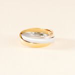 Alliance Entrelacee Ruban Plat Or Tricolore - Alliances 18 carats Unisex | Histoire d&rsquo;Or