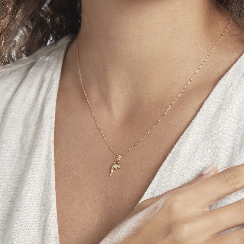 Pendentif Haizia Dauphin Or Jaune - Pendentifs Famille | Histoire d’Or