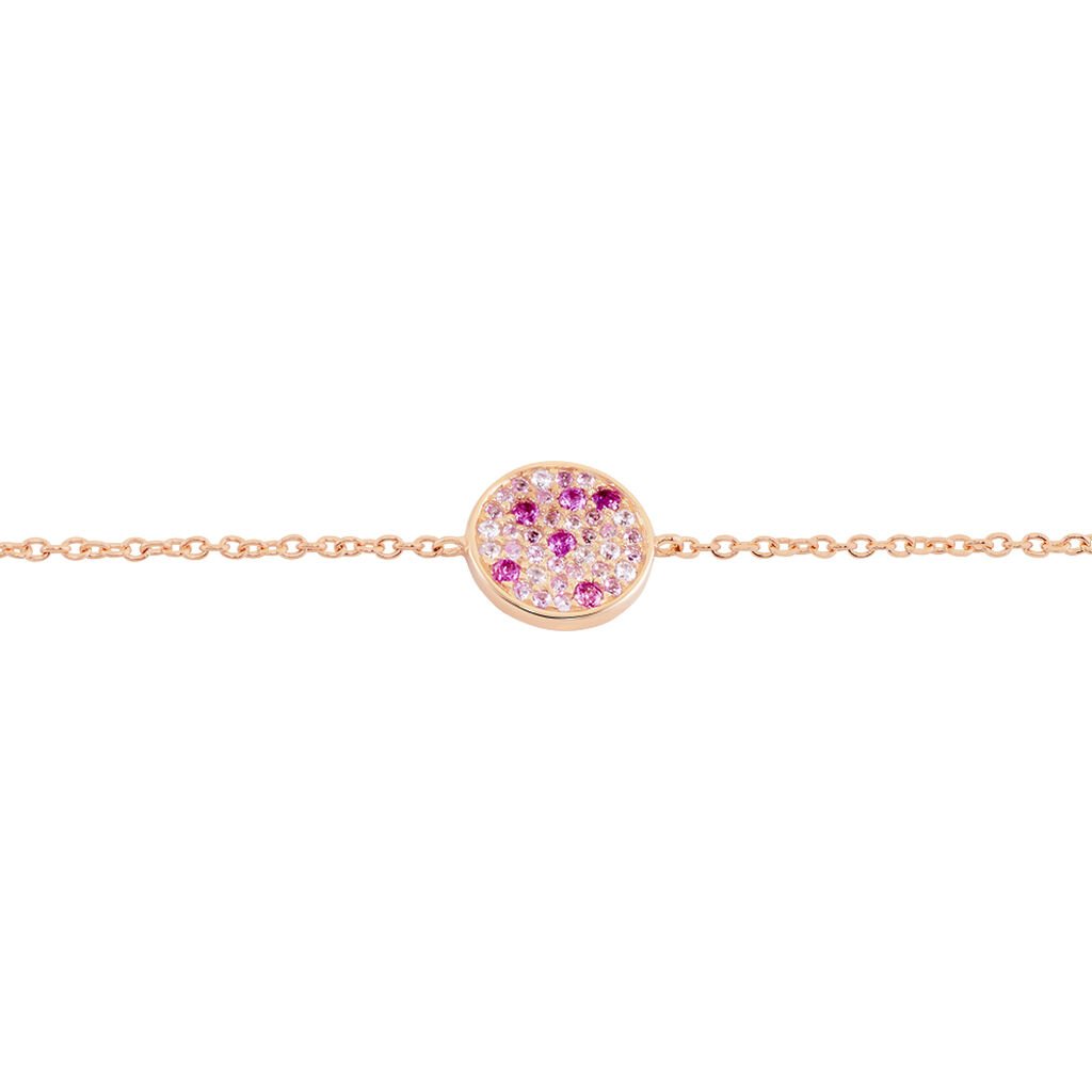 Bracelet Nelig Argent Rose Oxyde De Zirconium - Bracelets Femme | Histoire d&rsquo;Or