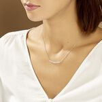 Collier Monique Argent Blanc Oxyde De Zirconium - Colliers fantaisie Femme | Histoire d&rsquo;Or