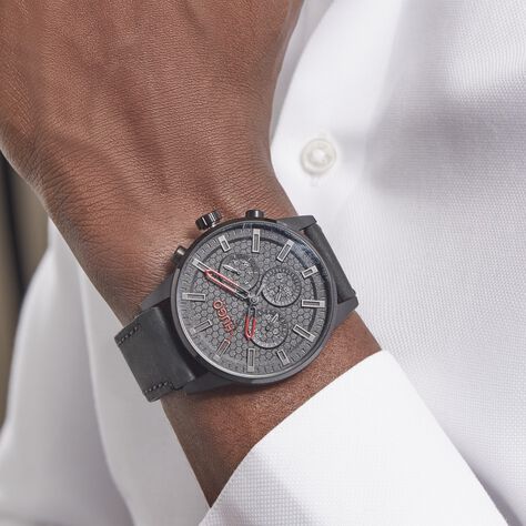 Montre Hugo Seek Noir - Montres Homme | Histoire d’Or