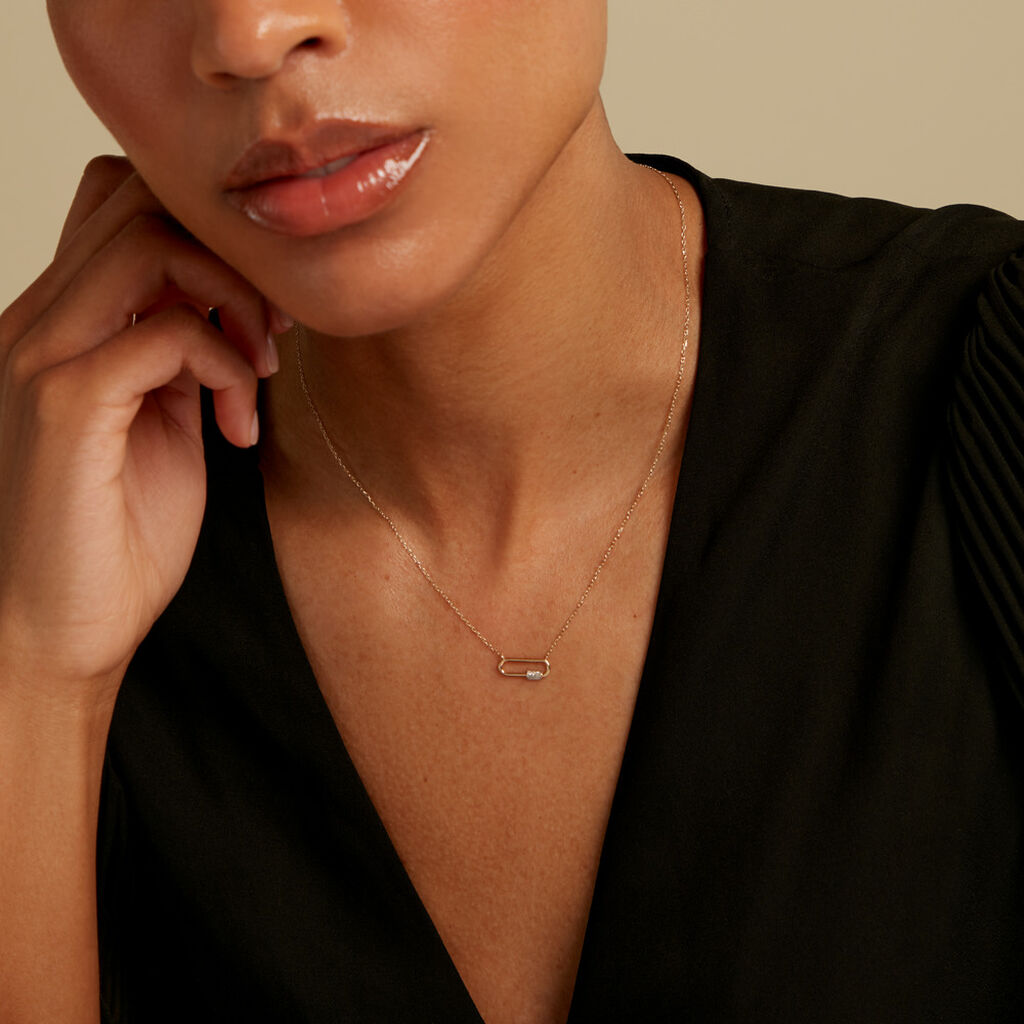 Collier Hortensia Or Jaune Diamant - Colliers Femme | Histoire d&rsquo;Or