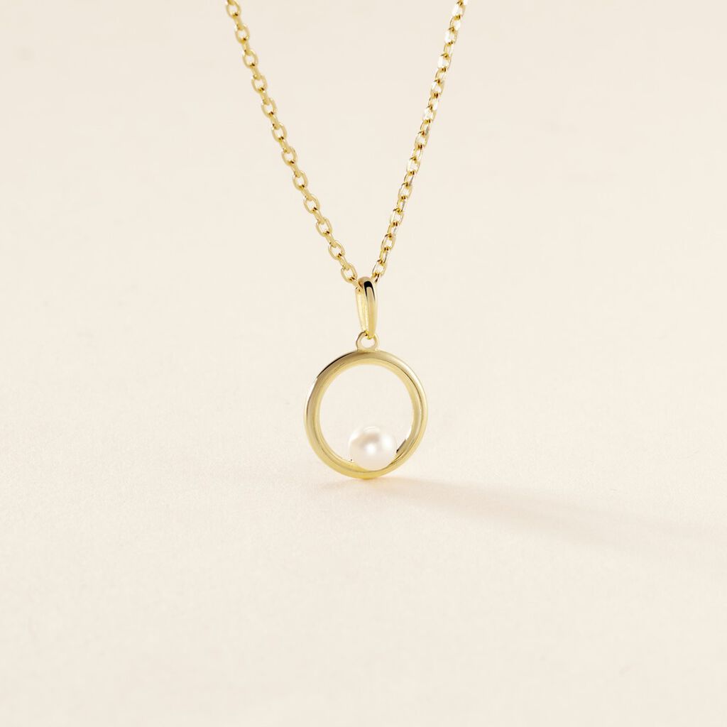 Pendentif Imelie Or Jaune Perle De Culture - Pendentifs Femme | Histoire d’Or