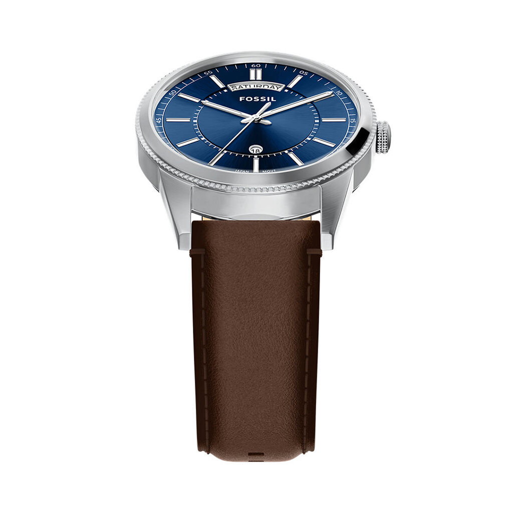 Montre Fossil Pearson Bleu - F&ecirc;te des p&egrave;res Homme | Histoire d&rsquo;Or