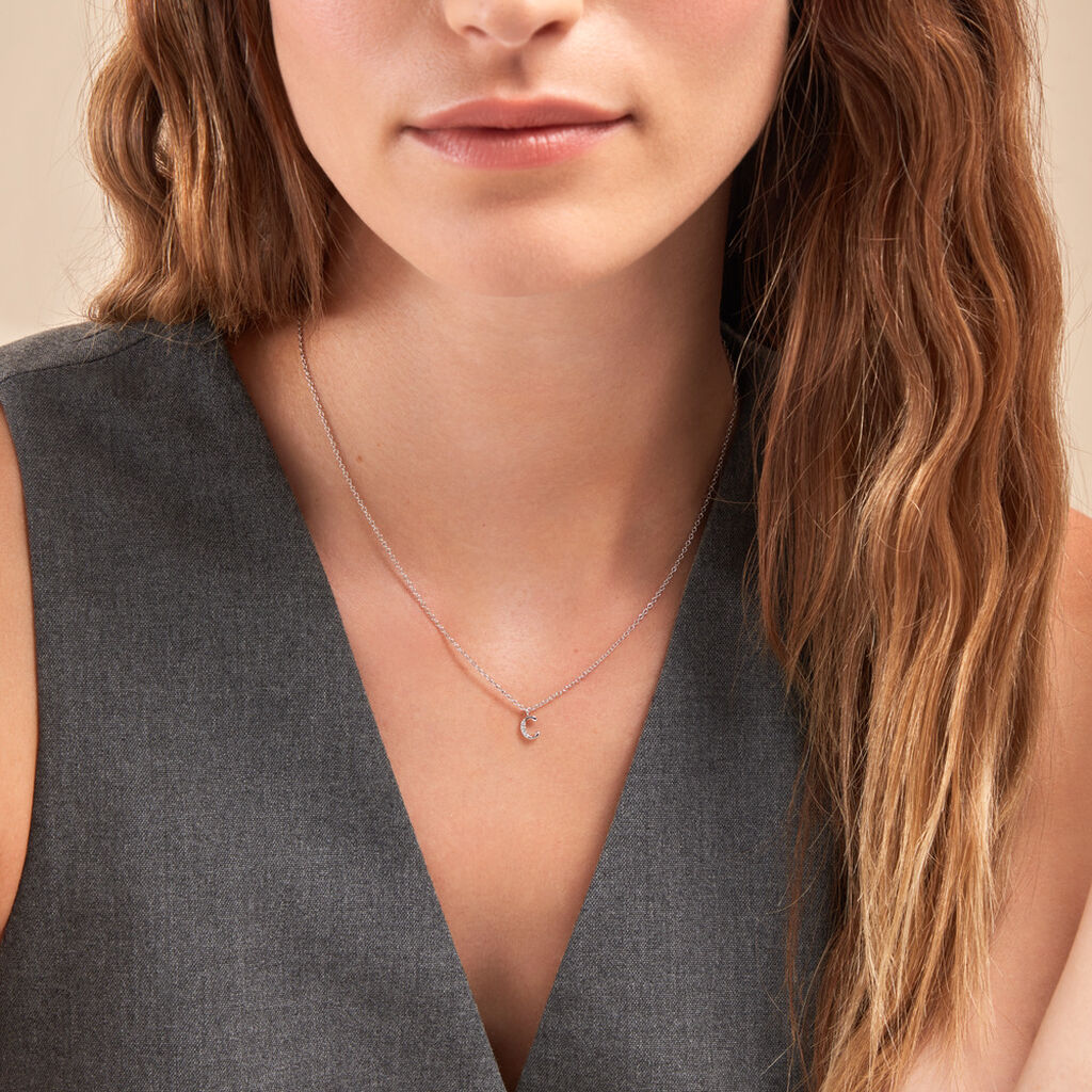 Collier Neruda Argent Blanc Oxyde De Zirconium - Colliers fantaisie Femme | Histoire d’Or