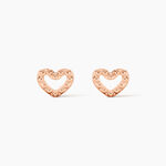 Boucles D'oreilles Puces Menel Argent Rose - Boucles d'oreilles fantaisie Femme | Histoire d&rsquo;Or