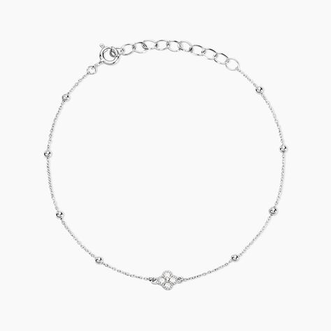 Bracelet Germaine Argent Blanc Oxyde De Zirconium - Bracelets Femme | Histoire d&rsquo;Or