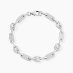 Bracelet Kobe Acier Blanc - Bracelets Homme | Histoire d&rsquo;Or