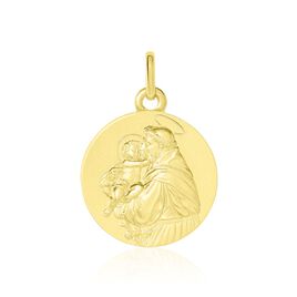 Medaille Or Jaune Saint Antoine De Padoue - Pendentifs Baptême Famille | Histoire d’Or