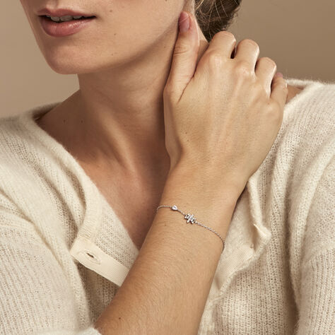 Bracelet Linas Argent Blanc Oxyde De Zirconium - Bracelets Femme | Histoire d’Or