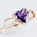 Bague Argent Rose Atieno Oxyde De Zirconium - Bagues solitaires Femme | Histoire d’Or