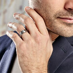 Bague Jourdan Jume Tugstene Blanc - Bagues Homme | Histoire d&rsquo;Or