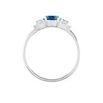 Bague Balthasar Or Blanc Topaze Topaze Oxyde - Bagues solitaires Femme | Histoire d&rsquo;Or