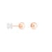 Boucles D'oreilles Puces Fidelia Boule Or Rose - Clous d'oreilles Femme | Histoire d’Or