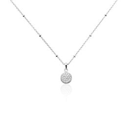 Collier Pascalin Argent Blanc Oxyde De Zirconium - Colliers fantaisie Femme | Histoire d’Or