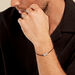 Bracelet Silva Argent Blanc - Bracelets cordon Homme | Histoire d’Or