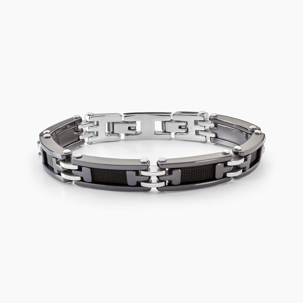 Bracelet Acier Blanc - Bracelets Homme | Histoire d&rsquo;Or