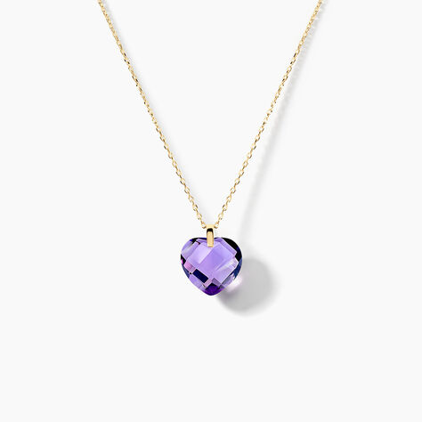 Collier Ludmille Or Jaune Amethyste - Colliers Femme | Histoire d&rsquo;Or