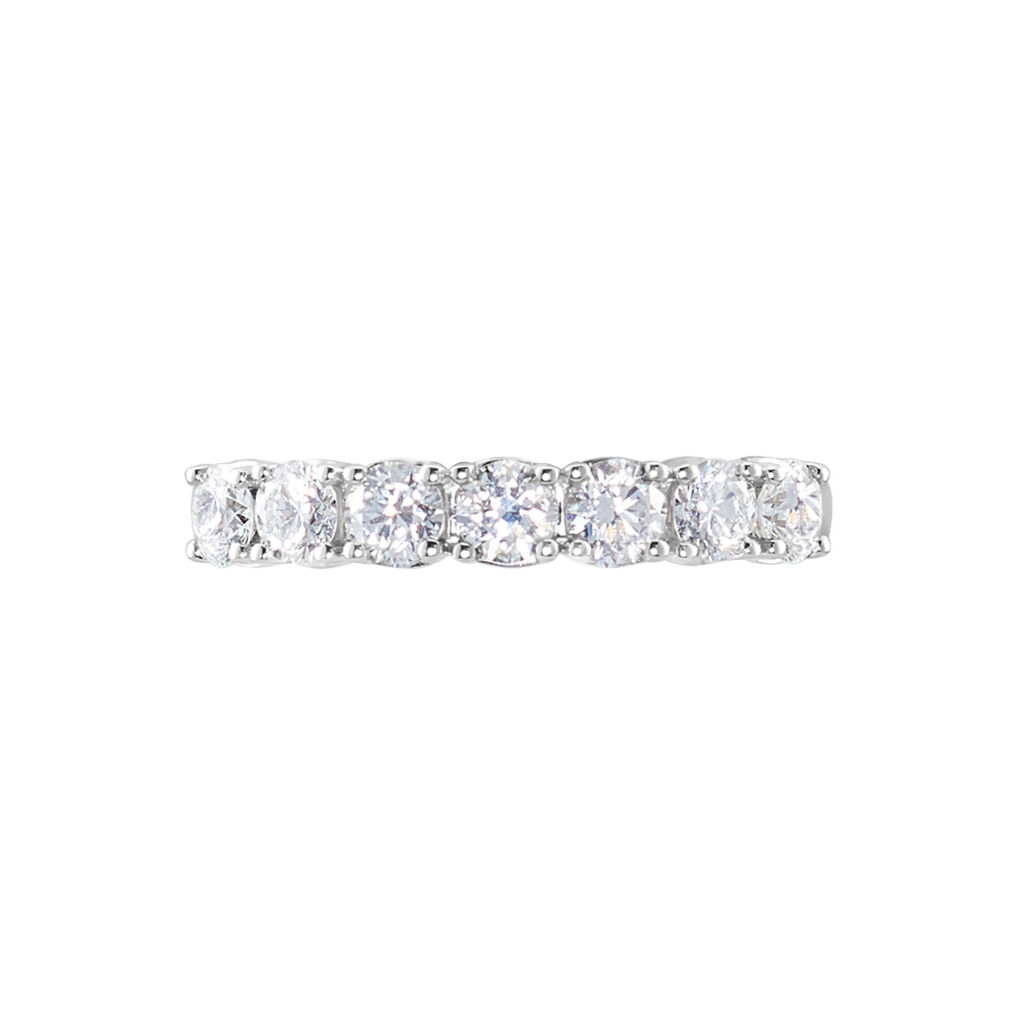 Alliance Eloisa Or Blanc Diamant Synthetique - Alliances Femme | Histoire d&rsquo;Or