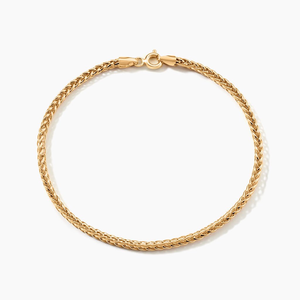 Bracelet Jany Maille Palmier Or Jaune - Bracelets cha&icirc;ne Femme | Histoire d&rsquo;Or