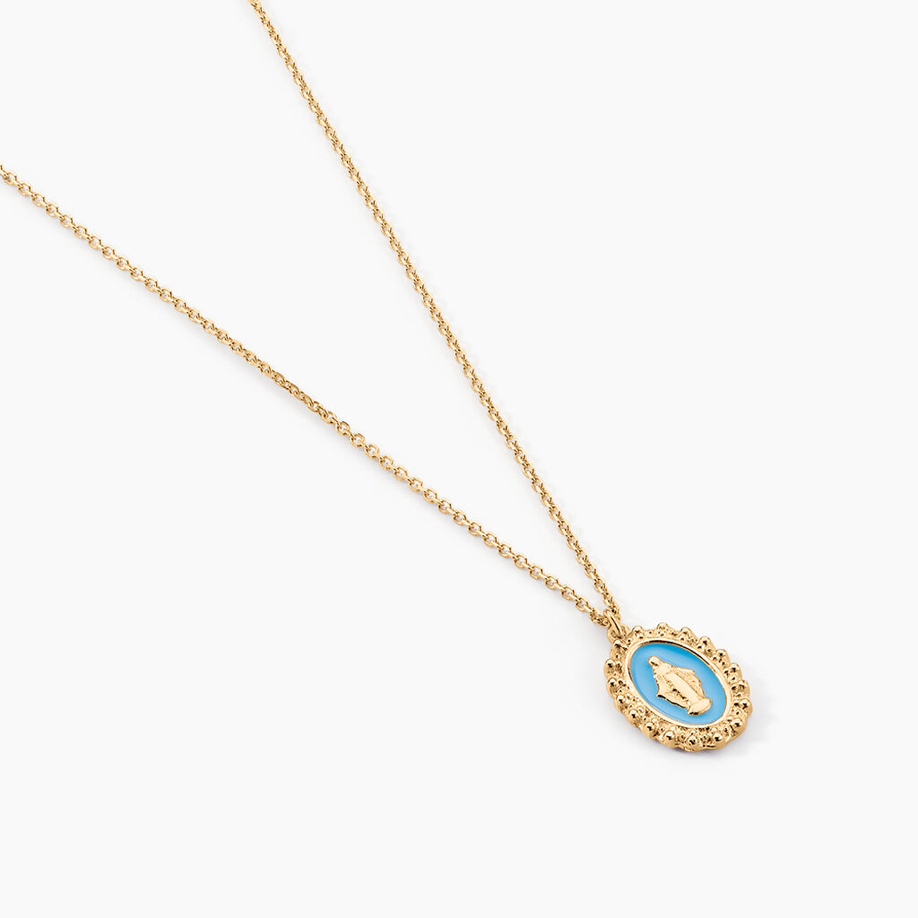 Collier Lueur Coloree Or Jaune - Pendentifs Baptême Famille | Histoire d’Or