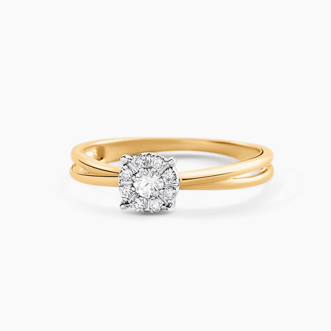 Bague Heiner Or Jaune Diamant - Bagues solitaires Femme | Histoire d&rsquo;Or