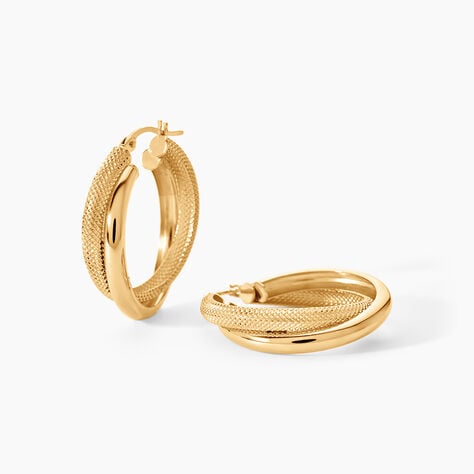 Cr&eacute;oles Orthys Or Jaune - Boucles d'oreilles cr&eacute;oles Femme | Histoire d&rsquo;Or