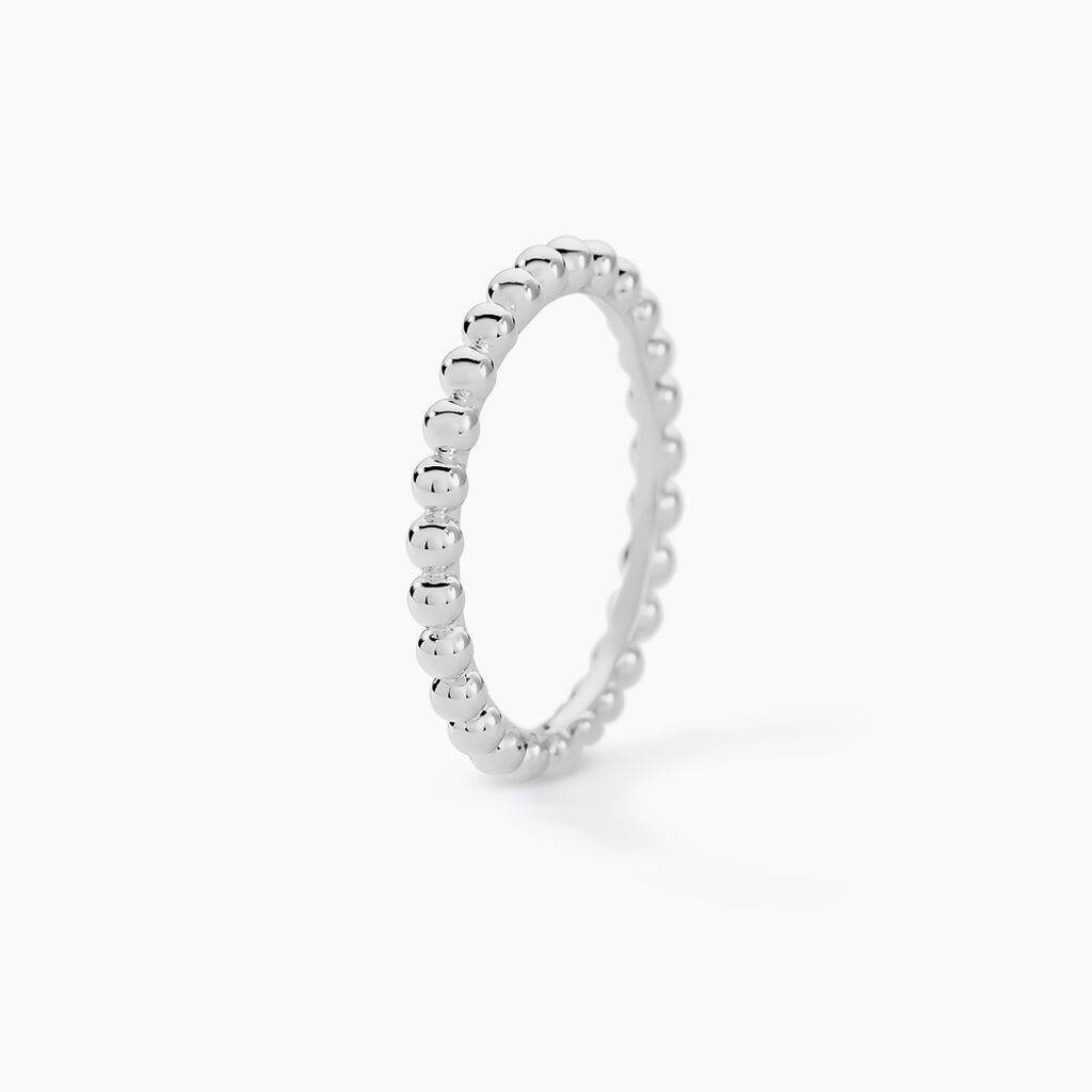 Bague Louisette Argent Blanc - Bagues fantaisie Femme | Histoire d’Or