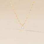 Collier Or Jaune Luminae Oxyde De Zirconium - Colliers Femme | Histoire d&rsquo;Or