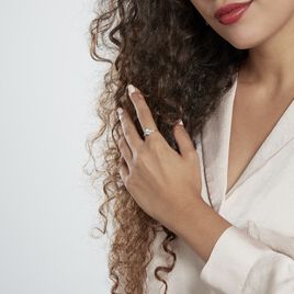 Bague Ashvin Or Jaune Topaze Et Oxyde - Bagues solitaires Femme | Histoire d’Or