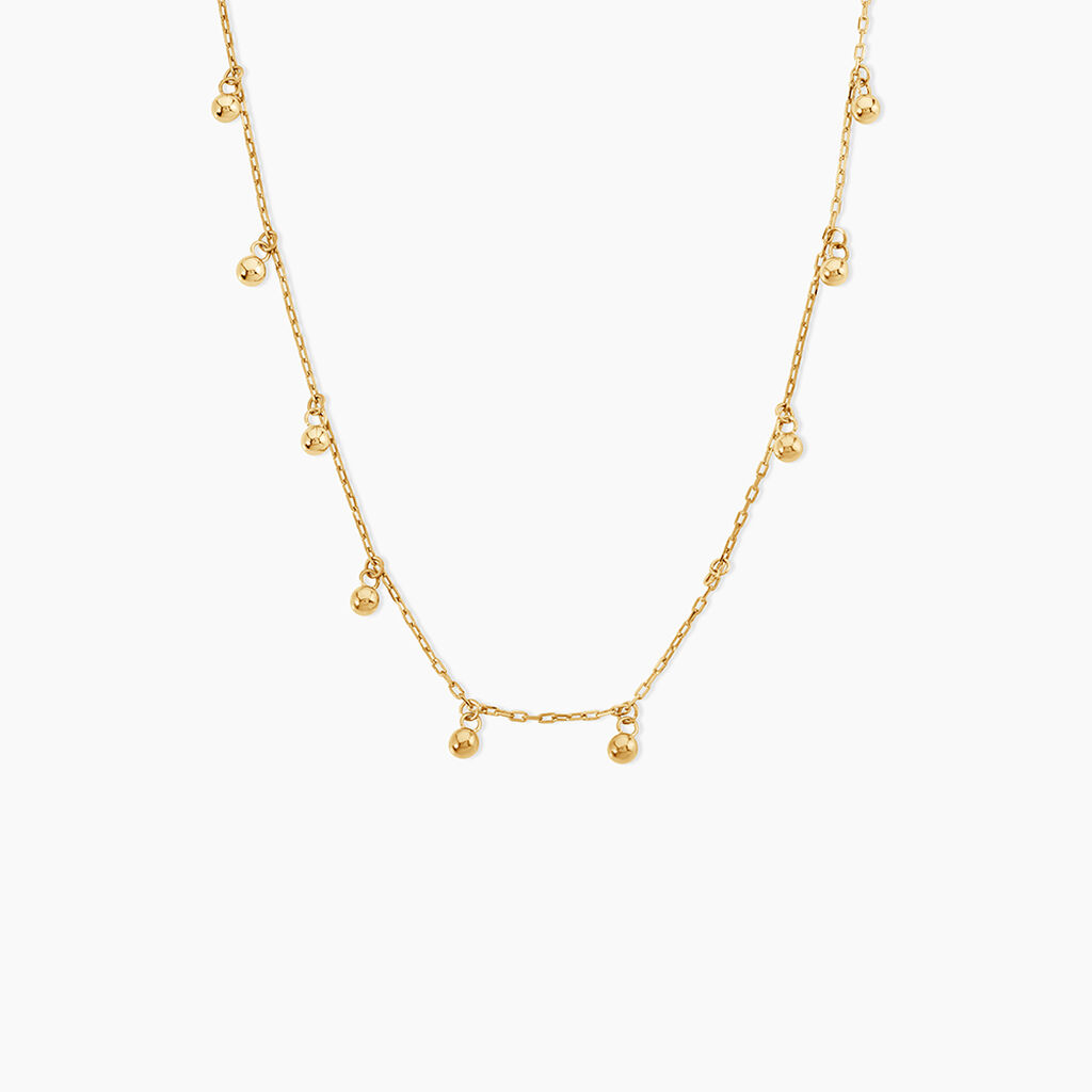 Collier Bethanie Argent Dor&eacute; A L'Or 750/1000 - Bijoux sans pierre Femme | Histoire d&rsquo;Or