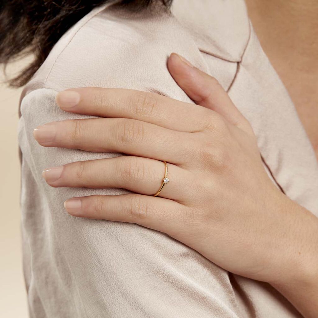 Bague Solitaire Samantha Or Jaune Diamant - Bagues solitaires Femme | Histoire d’Or