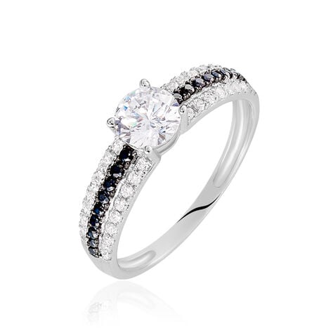 Bague Solitaire Katrina Or Blanc Oxyde De Zirconium - Bagues solitaires Femme | Histoire d&rsquo;Or