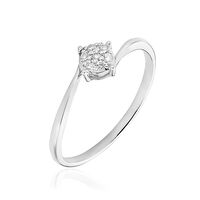 Bague Lysia Or Blanc Diamant