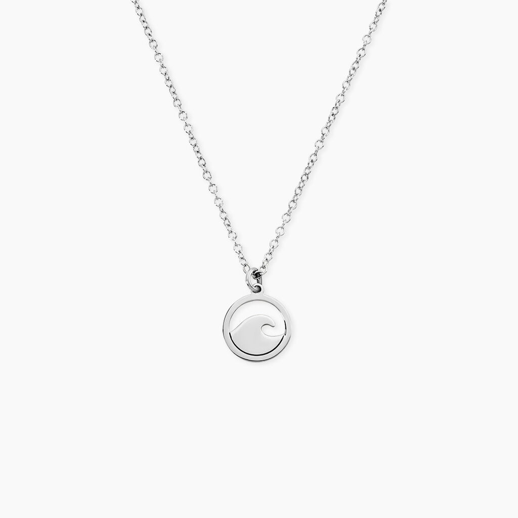 Collier Hawai Argent Blanc - Colliers fantaisie Femme | Histoire d&rsquo;Or