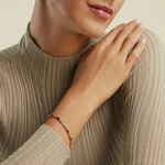 Bracelet Ilvaae Plaqu&eacute; Or Jaune Pierre De Synthese - Bracelets Femme | Histoire d&rsquo;Or