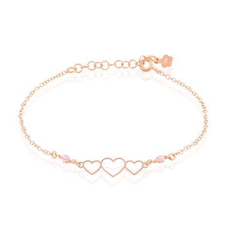 Bracelet Love Love Argent Rose Oxyde De Zirconium - Bracelets Femme | Histoire d’Or