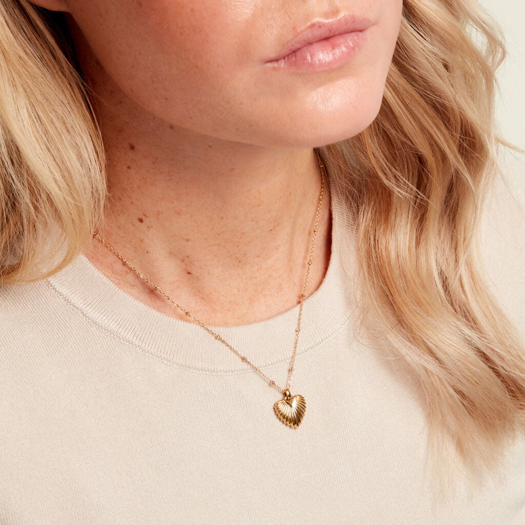 Collier Gladis Acier Jaune - F&ecirc;te des m&egrave;res Femme | Histoire d&rsquo;Or