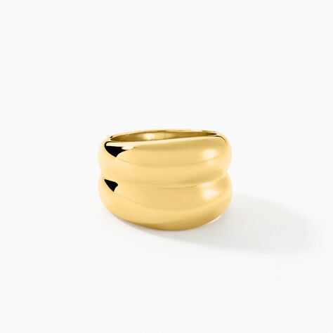 Bague Adoree  Acier Jaune - Bagues fantaisie Femme | Histoire d’Or