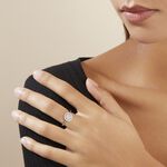 Bague Or Blanc Nawra Diamants Synth&eacute;tiques - Bagues avec pierre Femme | Histoire d&rsquo;Or